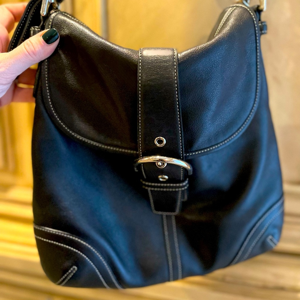 Coach handbag-genuine leather